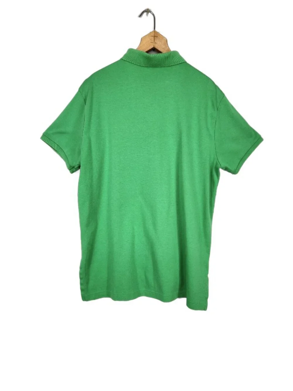 Polo Ralph Lauren Custom Fit Men's L Green Short Sleeve Pony Logo Shirt Retro